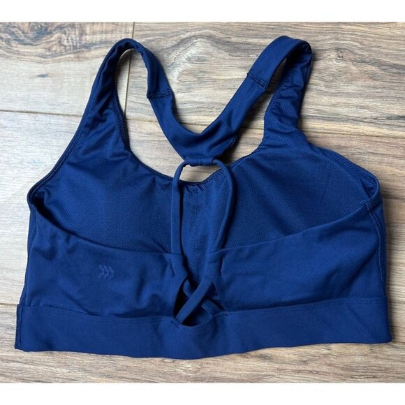 All in Motion Navy Blue High Rise Crisscross Side Leggings & Bra Size L Women’s - Picture 8 of 10